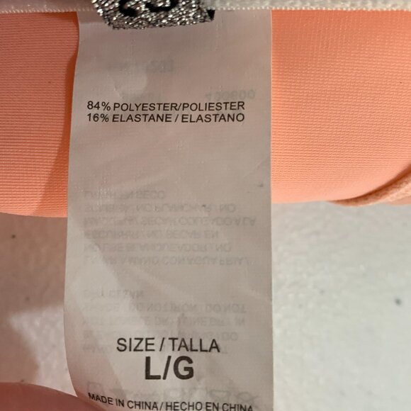 Miss Me sz Large Bikini Top & Bottom Peach Rhinestone Details - Picture 12 of 14